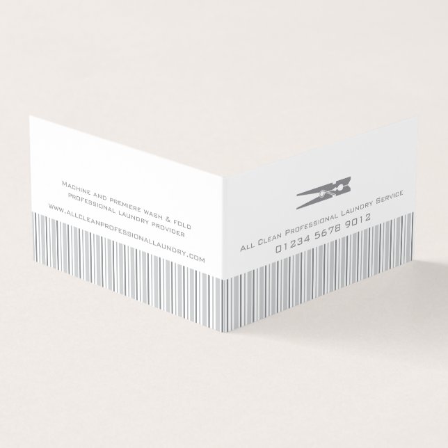 Servicio de lavandería titular de la tarjeta de vi (Exterior)