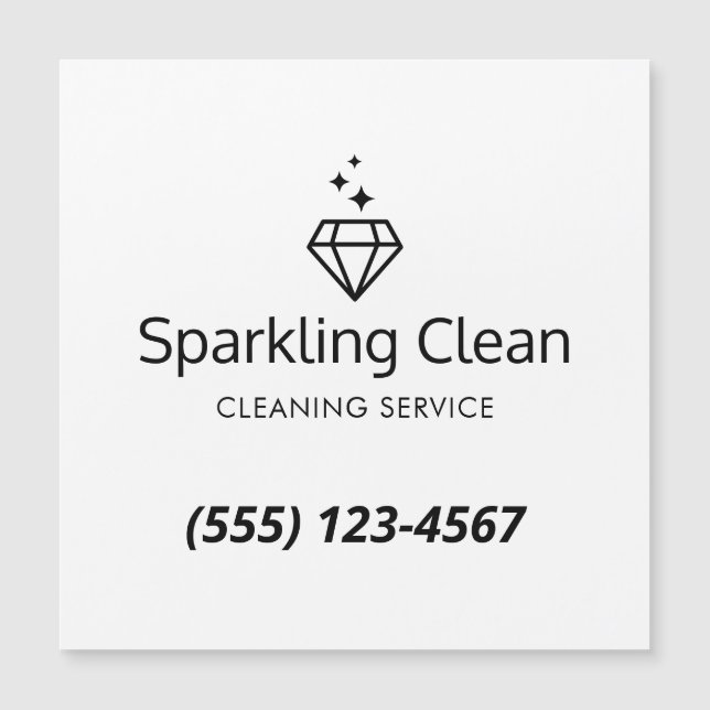 Servicio de limpieza de casas con logotipo de diam (Anverso)