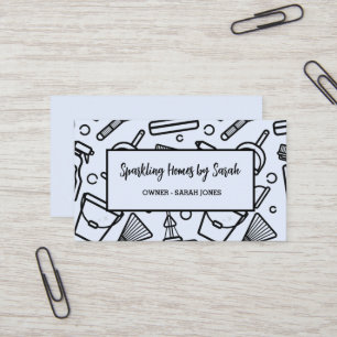 servicio de limpieza en el hogar tarjetas de visit