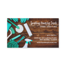 servicio de limpieza en el hogar tarjetas de visit