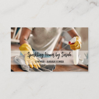 servicio de limpieza en el hogar tarjetas de visit