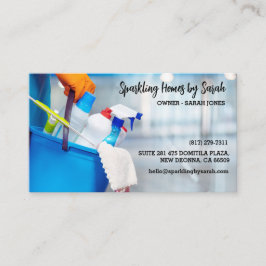 servicio de limpieza en el hogar tarjetas de visit