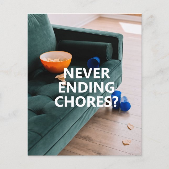 Servicio de limpieza profesional Folleto de volant (Frente)