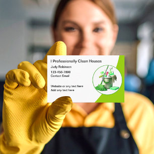 Servicio de limpieza profesional Tarjeta de visita