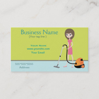 Servicio de limpieza Tarjeta de presentación