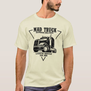 Servicio de logística de camiones con camiseta