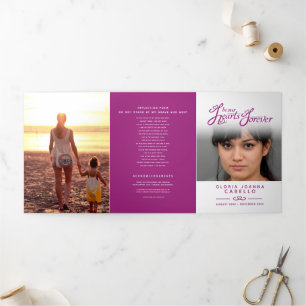 Servicio de programa funerario en nuestros corazon