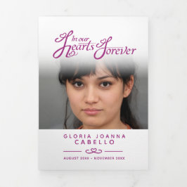 Servicio de programa funerario en nuestros corazon