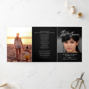 Servicio de programa funerario en nuestros corazon