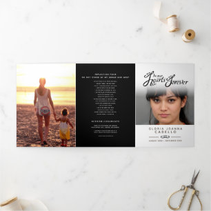 Servicio de programa funerario en nuestros corazon