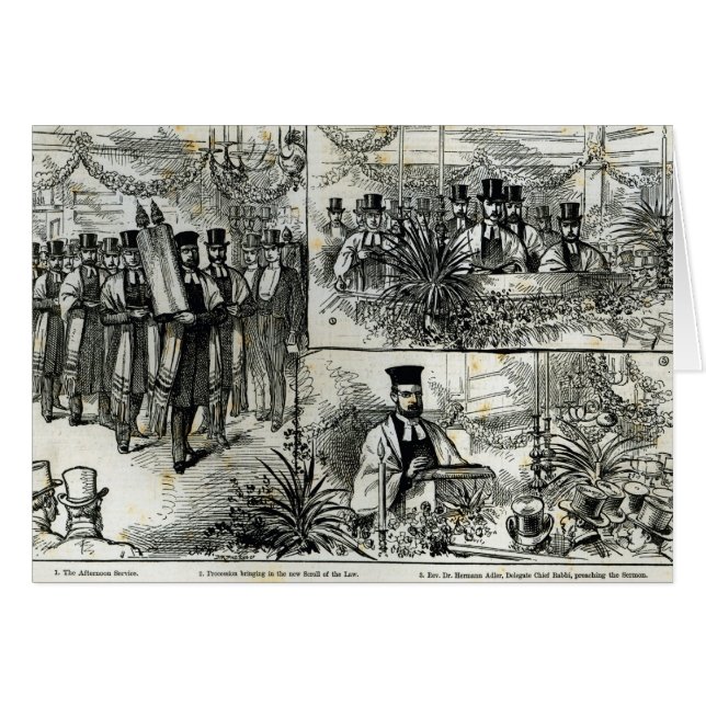 Servicio en la sinagoga judía (Anverso (Horizontal))