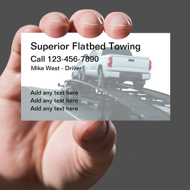 Servicios de arrastre de fondo Tarjetas de visita  (Subido por el creador)