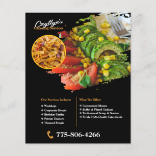 Servicios de Catering Privado Folleto Personalizad