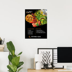 Servicios de Catering Privado Póster Personalizado
