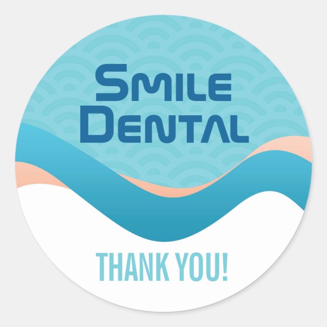 Servicios de Dentabilidad Dental Gracias Pegatina (Anverso)