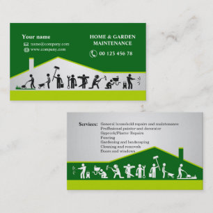 Servicios de Handyman, tarjeta de negocios de mant