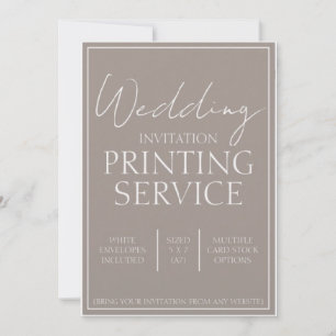 Servicios de impresión de invitaciones de boda per