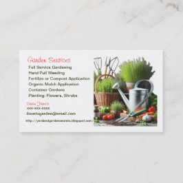 Servicios de Jardinería / Tarjeta de Visita de Jar