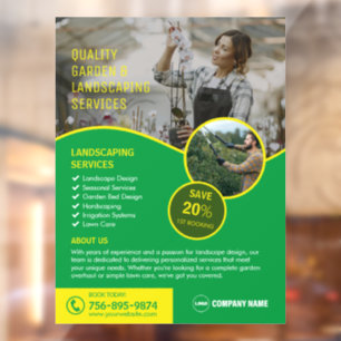 Servicios de Jardinería y Paisajismo Vinilo para V