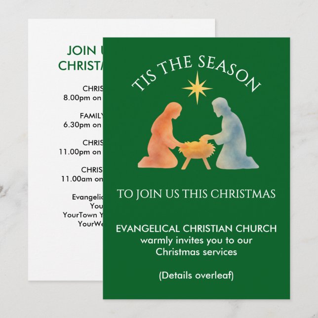 Servicios de la Iglesia ES LA TEMPORADA Navidad mo (Anverso / Reverso)