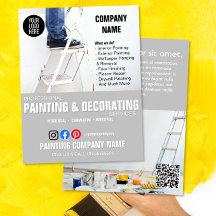 SERVICIOS DE PINTURA Y DECORACIÓN folleto de empre