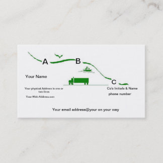 Servicios del transporte de la tarjeta de visita