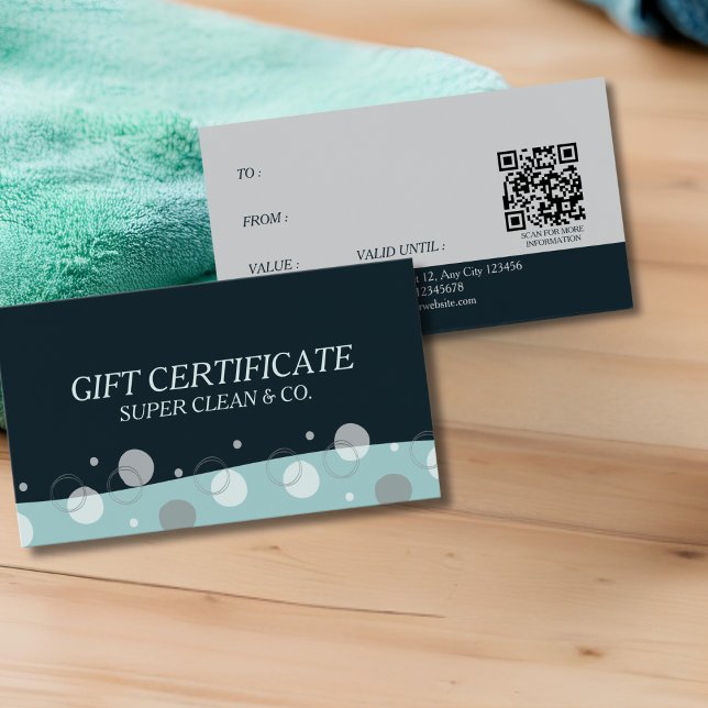 Servicios mínimos modernos de limpieza azul oscuro (Subido por el creador)