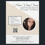 Servicios Móviles de Notaría Foto QR FLYER E<br><div class="desc">Volantes Modernos para Servicios de Notario Público</div>