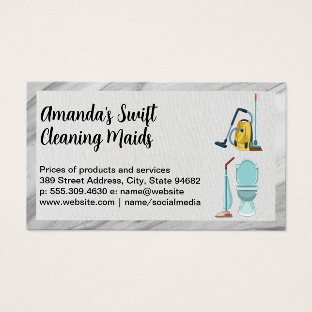 Servicios y equipo de limpieza de casas (Frente)