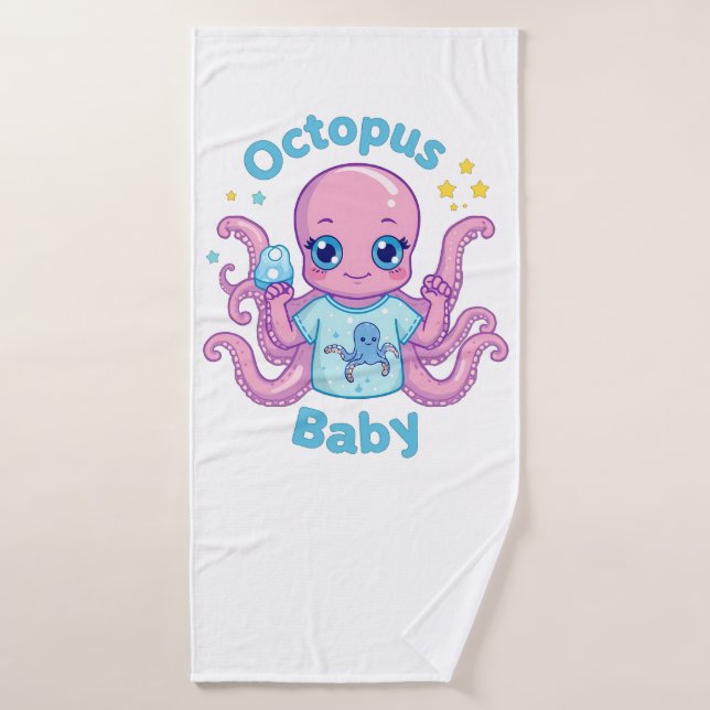 Serviette de bain Octopus Baby  (Toalla de baño)