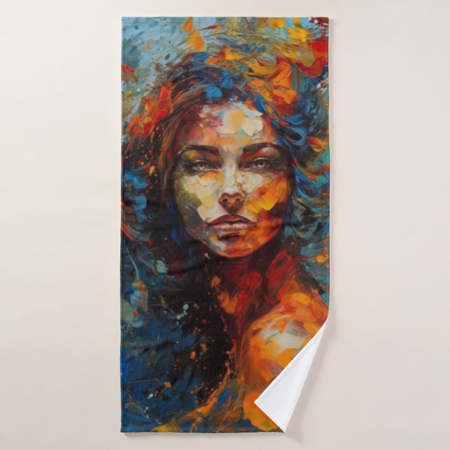 Serviette de plage art abstrait  (Toalla de baño)