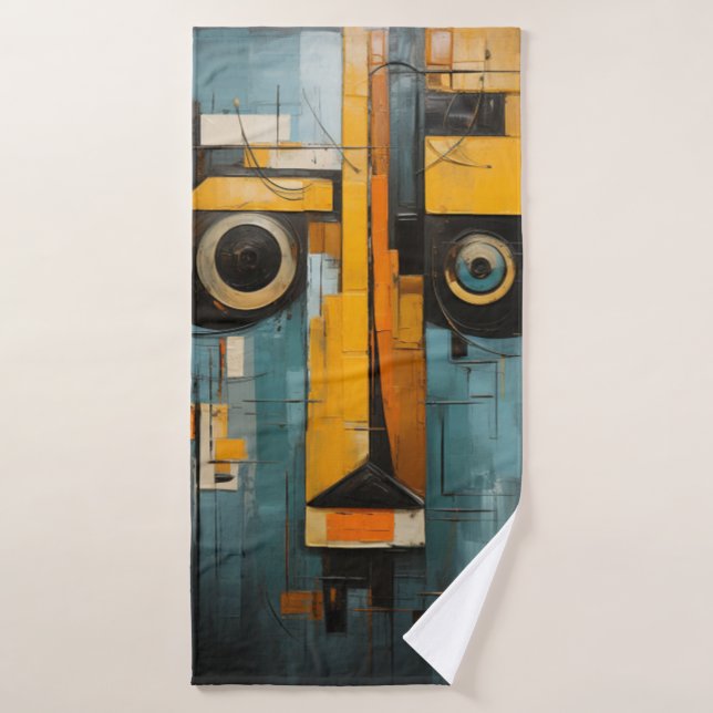 Serviette de plage art abstrait  (Toalla de baño)