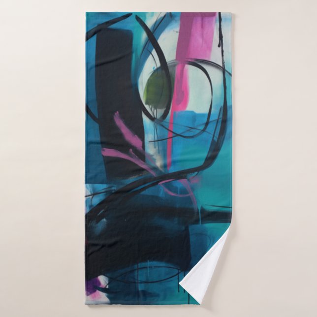 Serviette de plage art abstrait  (Toalla de baño)