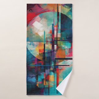 Serviette de plage art abstrait 