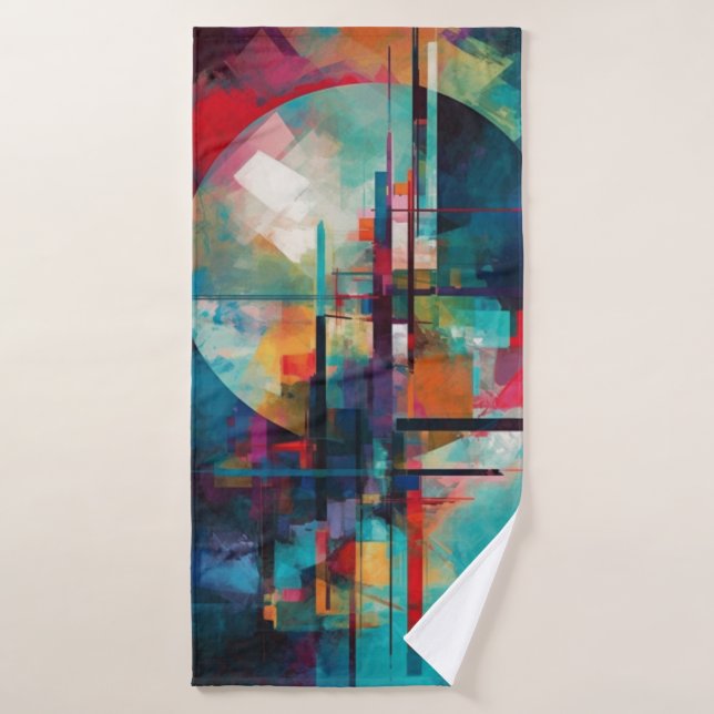 Serviette de plage art abstrait  (Toalla de baño)