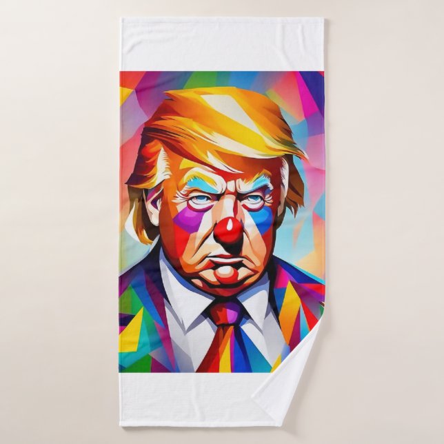 Serviette de plage art abstrait Donald Trump (Toalla de baño)
