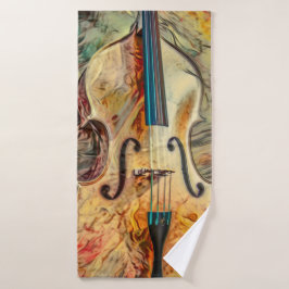 Serviette de plage art abstrait Violon