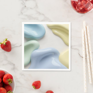 Servilleta de cóctel de papel con gráfico elegante