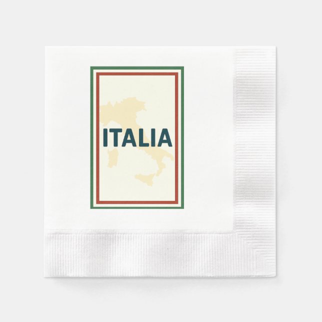Servilleta de cóctel Italia (Anverso)