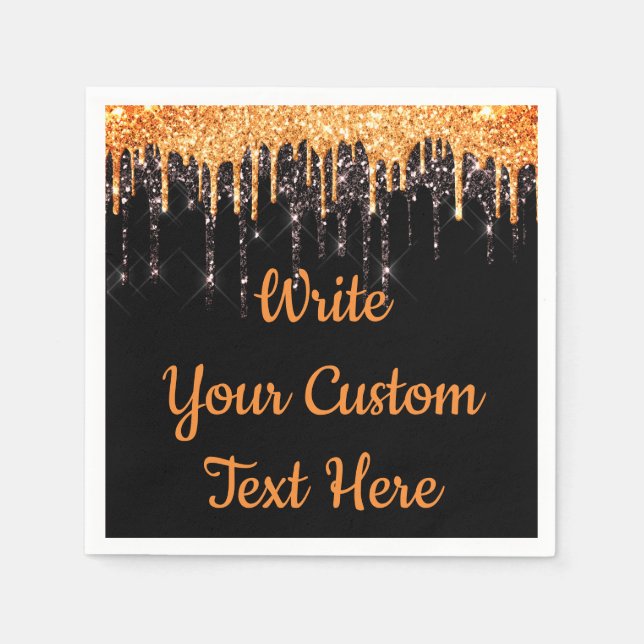 Servilleta de cumpleaños para fiesta de Halloween  (Anverso)