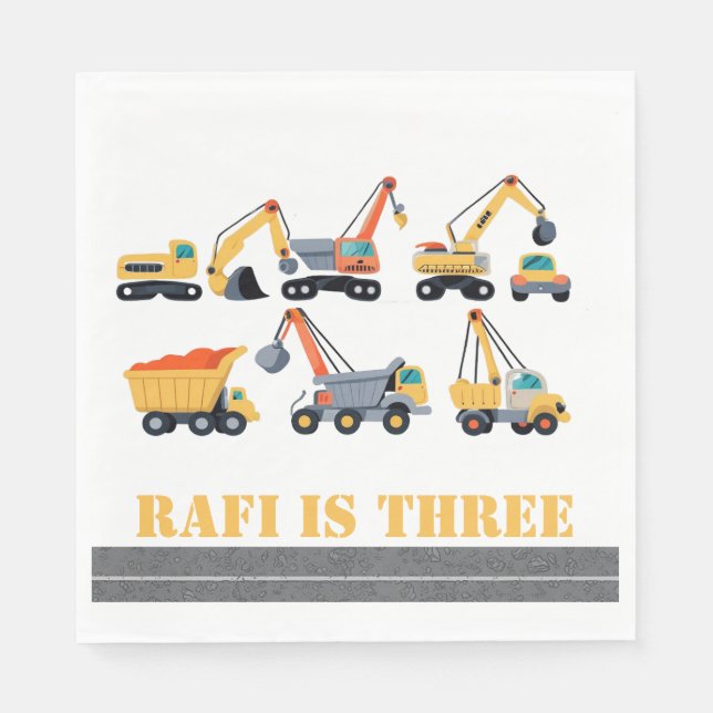 servilleta de cumpleaños upsherin, fiesta de const (Anverso)