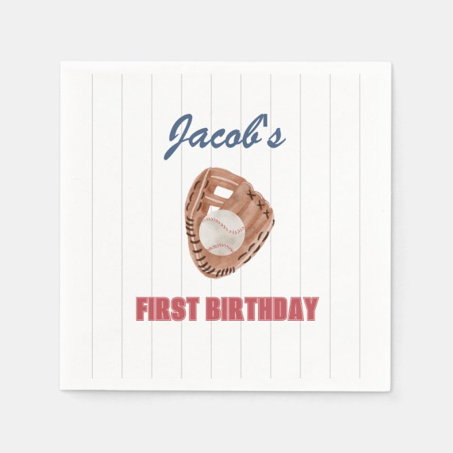 servilleta de guante de béisbol (Anverso)