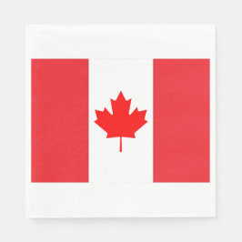 Servilleta de la bandera de Canadá