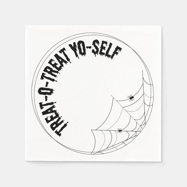 servilleta de lujo para ti-yo-truco-o-tratar - hal (Anverso)