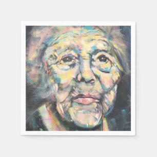 servilleta de mujer mayor