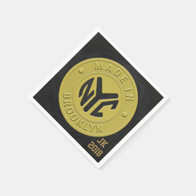 Servilleta De Papel 06 de las 12 servilletas temáticas de Brooklyn Tok (Borde)