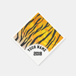 Servilleta De Papel 06 de las 12 servilletas temáticas de los tigres n