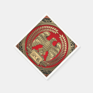 Servilleta De Papel [100] Águila imperial romana dorada