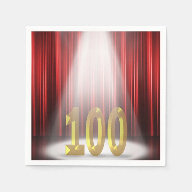 Servilleta De Papel 100 años en el escenario (Anverso)
