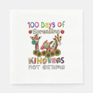 Servilleta De Papel 100° Día de la Escuela 100 días de generosidad